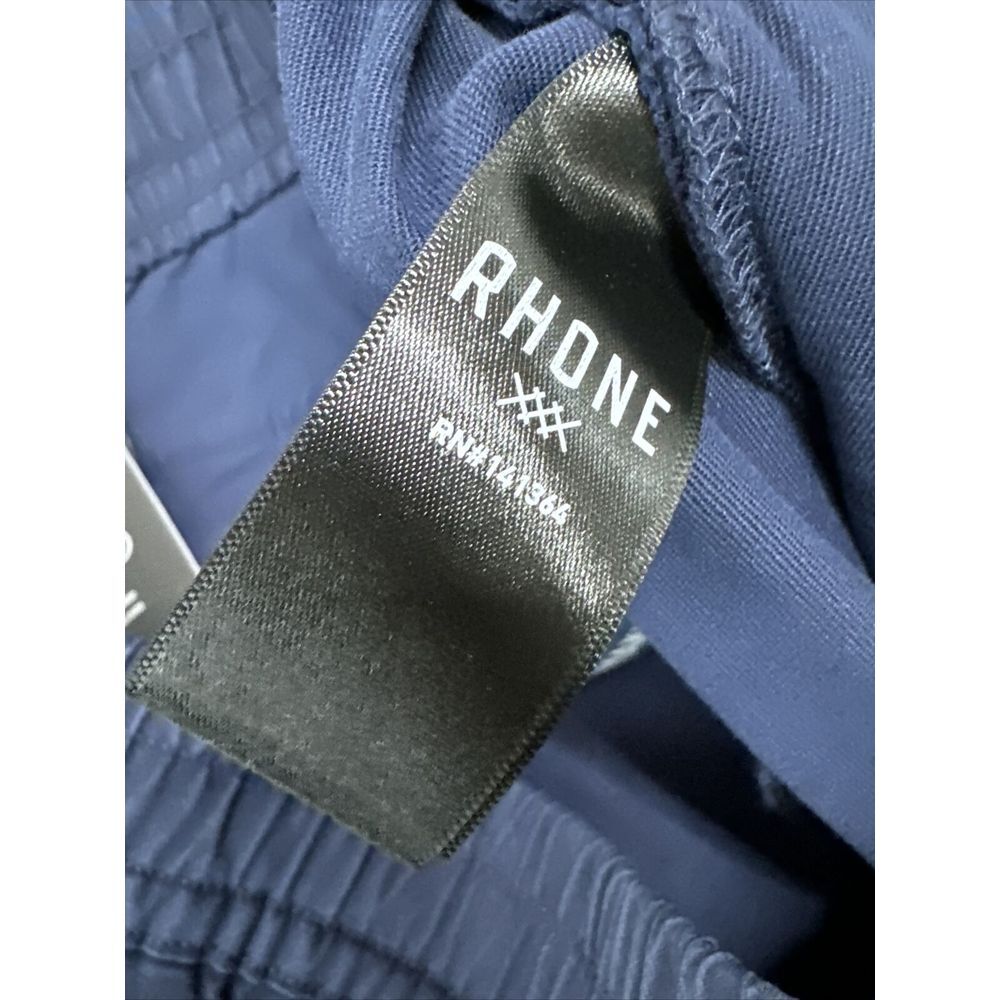 NWT RHONE NAVY BLUE EVERYDAY TWILL OFF HOURS DRAWSTRING ELASTIC WAIST PANTS‎ XL - Picture 15 of 16